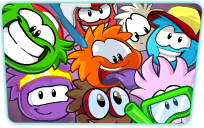 ¡Los socios pueden adoptar todos los puffles de colores!